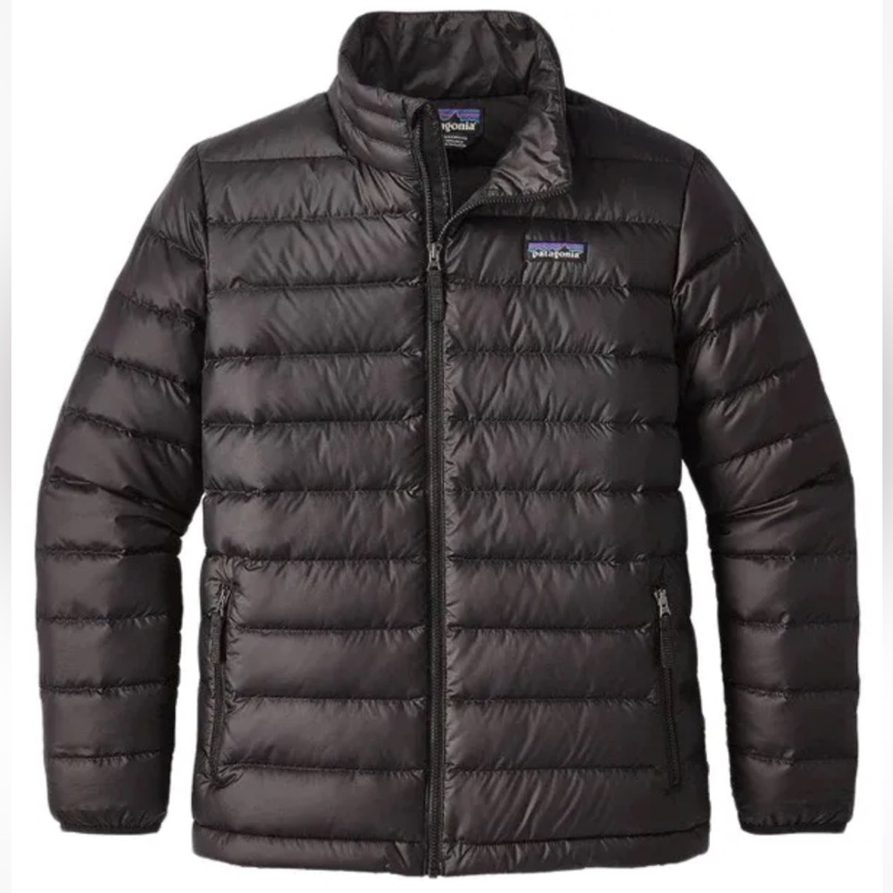 Patagonia Kids Down Sweater Jacket Black Medium 10